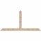 Ekena Millwork Portland Smooth Timber Gable Bracket, Douglas Fir, 96"W x 48"H x 3 1/2"D x 5 1/2"F, 12/12 Pitch GBW096X48X0406POR00SDF - alternate 1